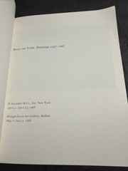 Art: Bram Van Velde Paintings 1957-1967 Samuel Breckett Paperback 1968