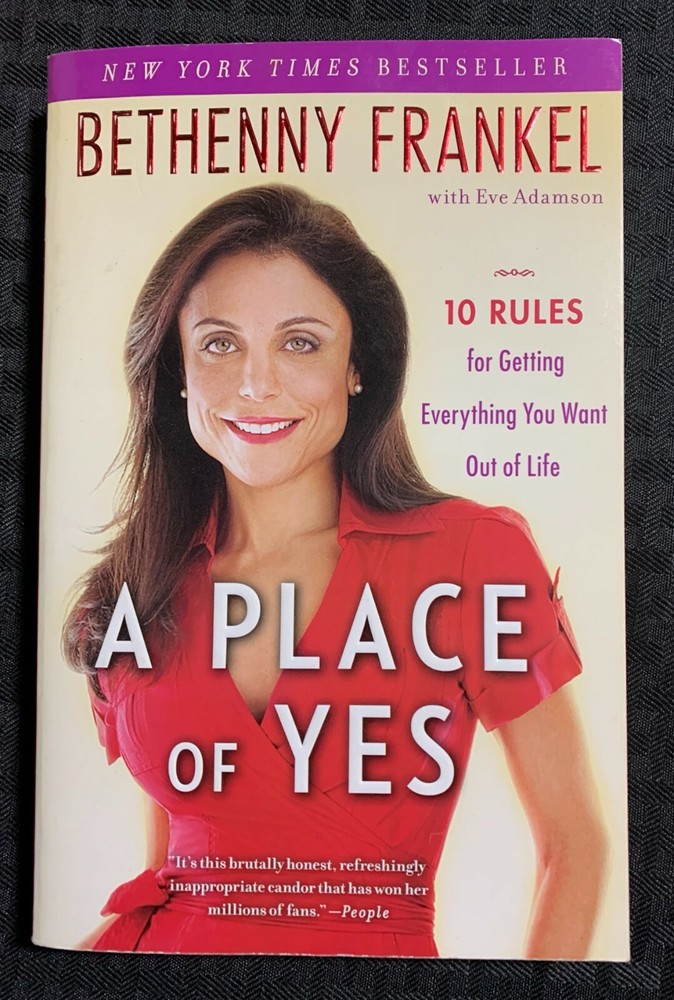 2011 A PLACE OF YES by Bethenny Frankel VF 8.0 1st Touchstone Paperback SIGNED