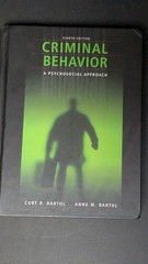 Criminal Behavior: A Psychological Approach – hardcover