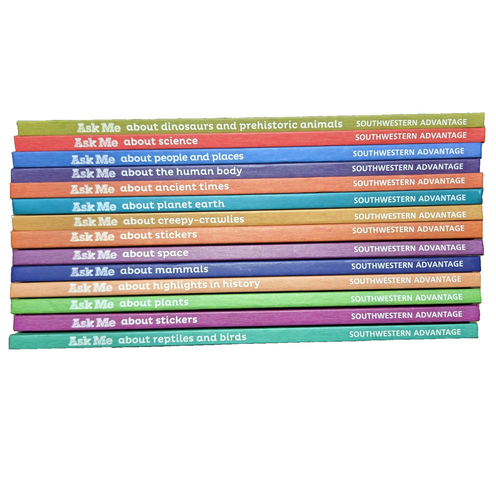 Ask Me About Series Hardcover Book Lot of 14 Southwestern Advantage Homeschool