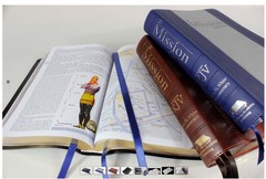 The Mission KJV Color Study Bible with Ellen White Comments Large Print Leather