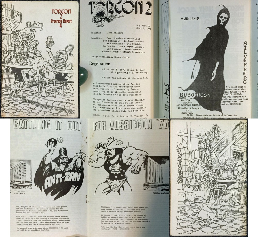 FANZINE TORCON 2 Progress Report #4 WORLDCON 31 1973 Science Fiction Convention