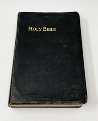 Holy Bible 1944 WW2 Era Concordance National Bible Press Large Print W/ Inserts