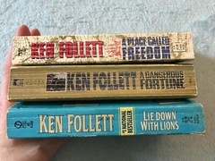 Ken Follet 3 Book Lot – A Place Called Freedom, A Dangerous Fortune & More -USED