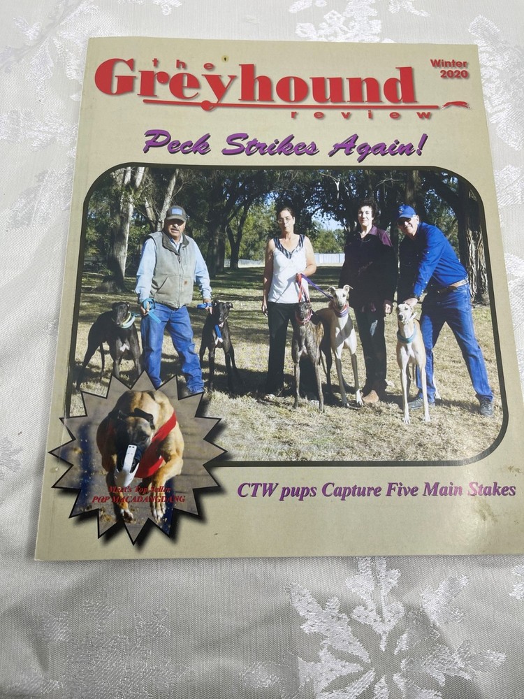 The Greyhound Review Winter 2020 Peck Strikes Again CTW pups Capture Five Main