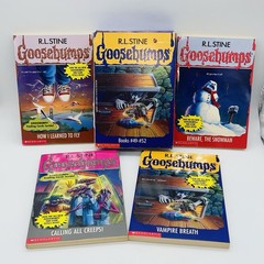 RL Stine Goosebumps Books 49-52 Lot Boxed Set Vampire Breath Calling All Creeps