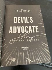 X-Files Origins: Devil’s Advocate by Jonathan Maberry 2017 HCDJ Signed 1st/1st E
