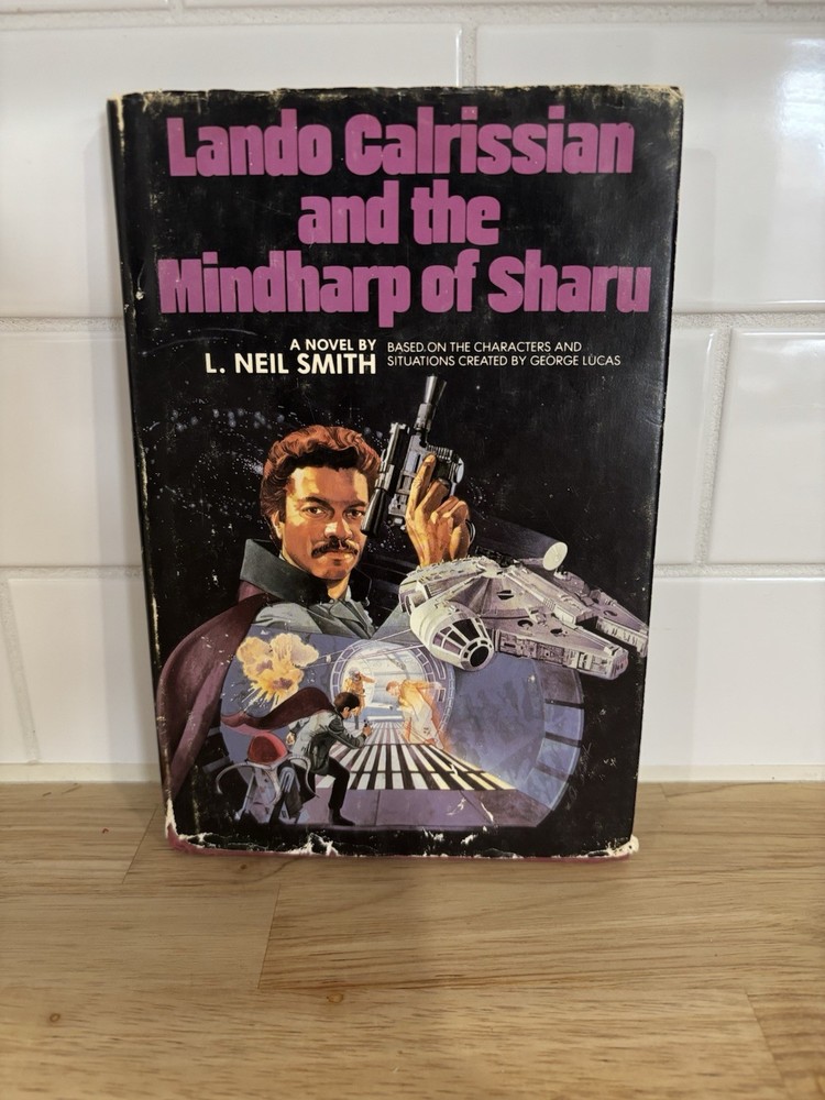 Vintage 1983 Lando Calrissian and the Mindharp of Sharu Star Wars Book HC RARE