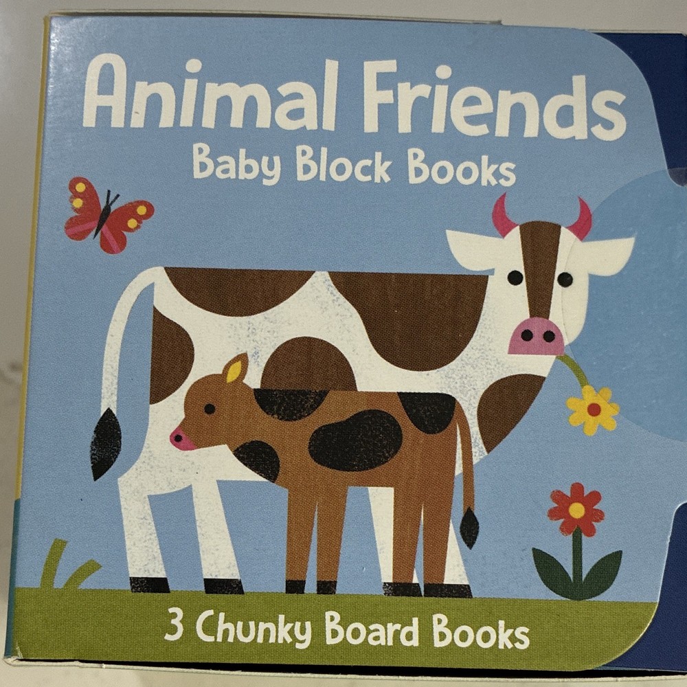 Baby Block Books Animal Friends Box Set 3 Chunky Board Books English