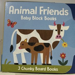 Baby Block Books Animal Friends Box Set 3 Chunky Board Books English