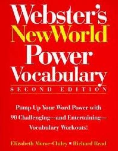Websters New World Power Vocabulary – Hardcover – VERY GOOD