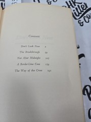 Don’t Look Now by Daphne DuMaurier 1971 HC