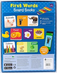 First Words 12 Mini Board Book Set for Early Learning