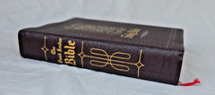 HOLY BIBLE Good Leader Authorized KJV 1952 Red Letter Leather Bound Gold Gilded
