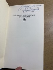 Clans & Tartans of Scotland Robert Bain 1968 HCDJ