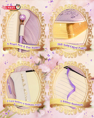Hi! SCI Diary with Lock and Keys for Girls & Women, 360 Pages Journal with Lock