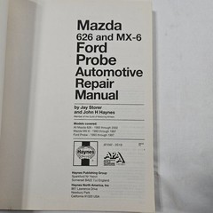 Haynes Repair Manual Mazda 626 & MX-6 Ford Probe 1993-2002 61042 Like New