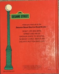CTW Sesame Street 1st Vtg HC Ed. Nobody Cares About Me! Sarah Roberts 1982 GOOD!