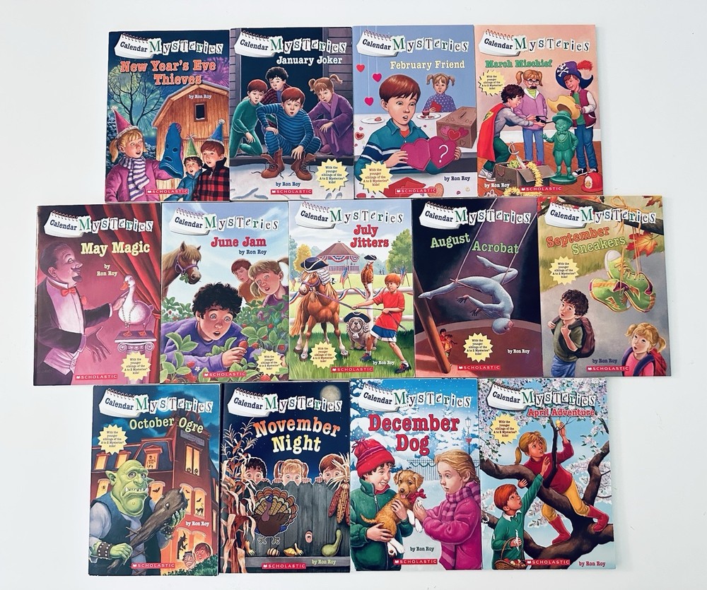 Complete Calendar Mysteries Books 1 to 13 Ron Roy Full Series Kids Mystery Set