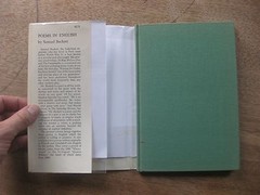 POEMS IN ENGLISH by Samuel Beckett -1st/1st HCDJ 1963 – Grove Press $2.75 Godot