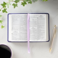 KJV Holy Bible, Mini Pocket Size, Faux Leather Red Letter Edition – Ribbon Ma…