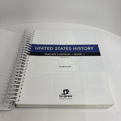 BJU United States History (5th ed) Teacher’s Edition Book 1