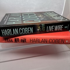 Harlan Coben Lot (2) Tell No One & Live Wire HB w/ covers First Ed