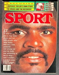 1987 Sport Magazine Lawrence TAYLOR Nebraska CORNHUSKERS Mike TYSON No Label