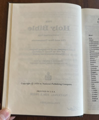 Holy Bible, King James, National Bible Press HC 1978 *NICE! *CLEAN TEXT!