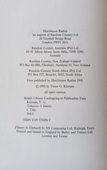 TABACCO, A History By Kiernan ~ Hardcover, 1991
