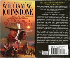 Blood Bond Western Action Adventure Lot of 2 Paperback by William W Johnstone