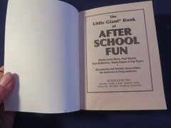 2000 THE LITTLE GIANT BOOK OF AFTER SCHOOL FUN Paperback Book by Scholastic Inc