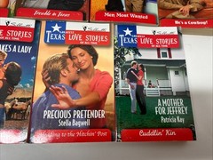 Lot of 9 Vintage Silhouette Greatest Texas Love Stories Paperback Books