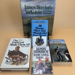 James Herriot Book Lot 5 All Things Wise, God Made, Yorkshire Every Living Thing
