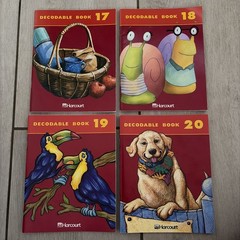 Harcourt Decodable Books Set 17 18 19 20 Early Reader Phonics Softcover Lot Read