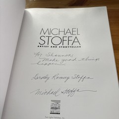 Michael Stoffa: Michael Stoffa Artist & Storyteller, Signed. Hardcover DJ