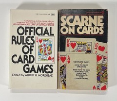 Blackjack Poker Book Lot Of 7 – Scarne On Cards Casino Playing Card Game Guide