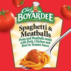 Microwave-Ready Spaghetti and Meatballs – 14.5 oz Cans Set of 6 for Easy Dinners