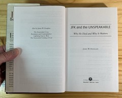JFK And The Unspeakable by **James Douglas*Autographed* 2nd Print Hardcover DJ