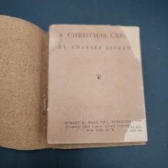 Little Leather Library – A CHRISTMAS CAROL Charles Dickens Antique Book 1920’s