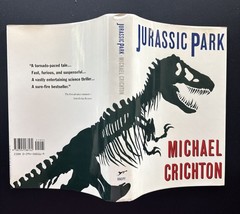 Jurassic Park by Michael Crichton (1990, HC) 1st Ed 3rd Printing