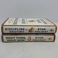 Ryan Holiday The Stoic Virtues Series 2 Book Collection Set Discipline Right