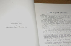 1921 Comisky/George Gipp Al Spink Sport Stories 3 Vol Boxing/Football/Baseball