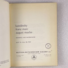 Kandinsky, Franz Marc, August Macke by Hutton Gallery – Drawings – PB 1969