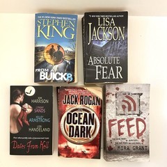 Horror Thriller Fiction Books, Lot Of 5, All By Different Authors, Paperbacks