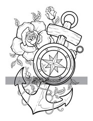 100 Tattoos: Tattoo Coloring Book for Adults with Incredible Designs of…