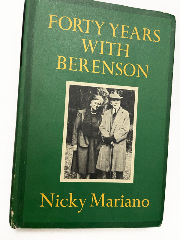 (First American Edition) 1967 HC Forty Years with Berenson by Mariano, Nicky