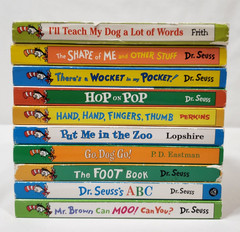 Dr Seuss Board Books Lot Of 10 Bright & Early Preschool Set Toddler Baby ABCs