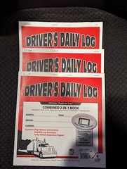 JJ KELLER 8541 – 2-In-1 Driver’s Daily Log Book w/Simplified DVIR, 2-Ply Carbon