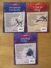 Lot of 3 NEW Awesome Ancient Animals Dinosaurs Reptiles T-Rex Fossils Ages 8-12
